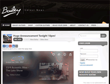Tablet Screenshot of news.baileyguitars.co.uk